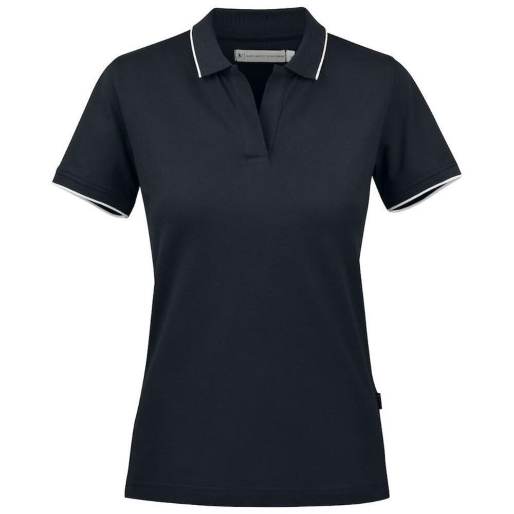 James Harvest Womens/Ladies Greenville Polo Shirt / Black